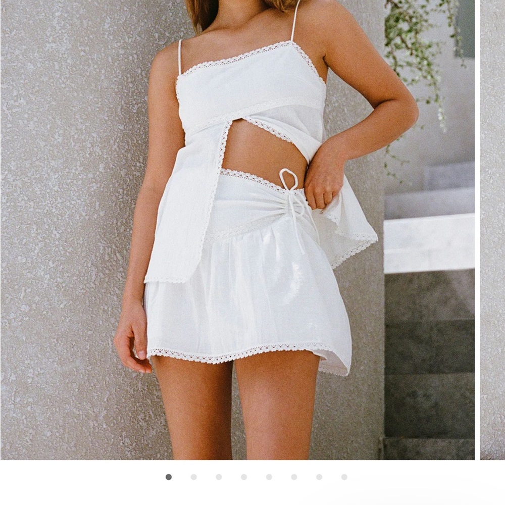 Sabo Skirt White Skirt Set